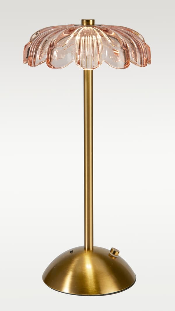 Bordslampa Lampa LED Blomma Rosa 30 cm Rosa