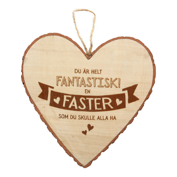 Hjärta Trä Faster wooden heart Tree