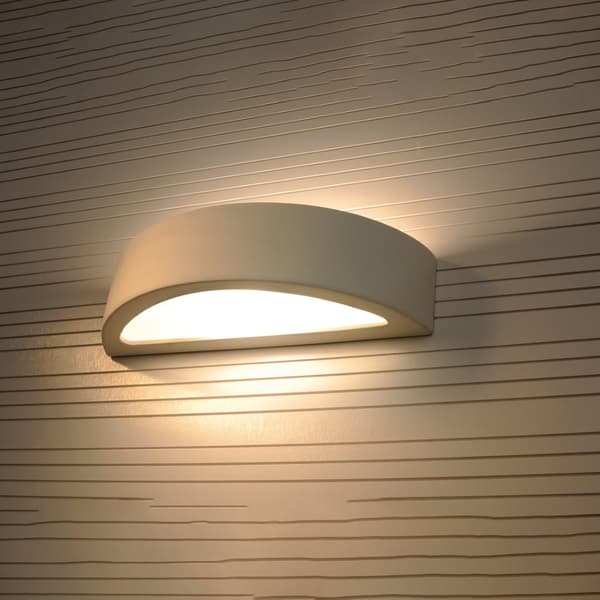 Vägglampa keramik ATENA Vit