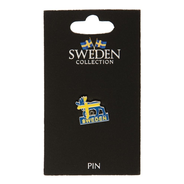 Pin Brosch Souvenir Älg multifärg