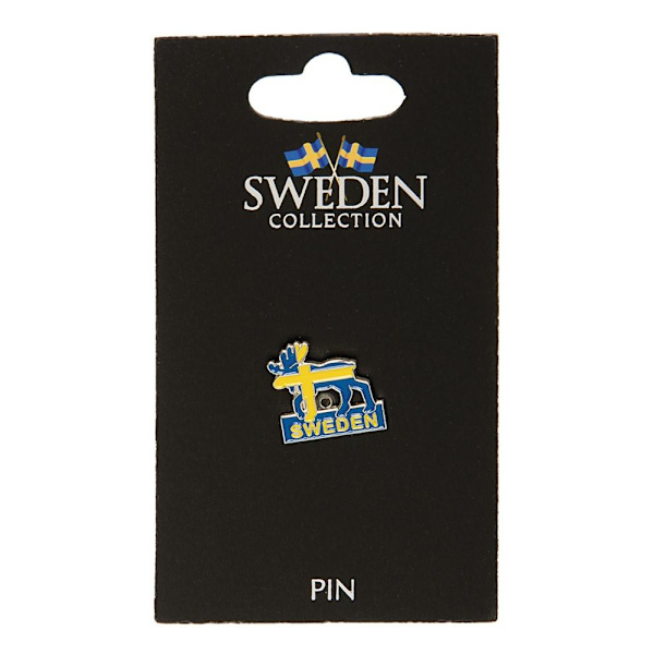 Pin Brosje Souvenir Elg Multicolor