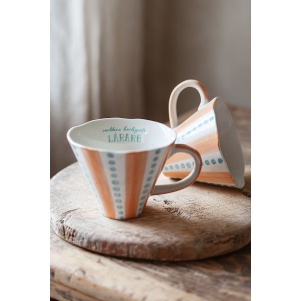 Majas Cottage Mugg Världens härligaste lärare White