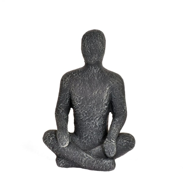 Figur Meditation Sort 28 cm Black