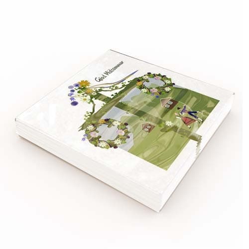 Servietit Kesäjuhlan seiväs 33x33cm 20-pakkaus Multicolor