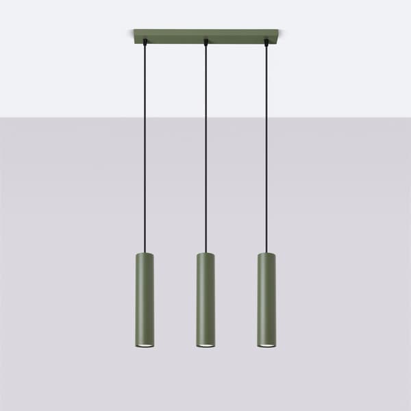 Taklampa LAGOS 3L olivgrön Green