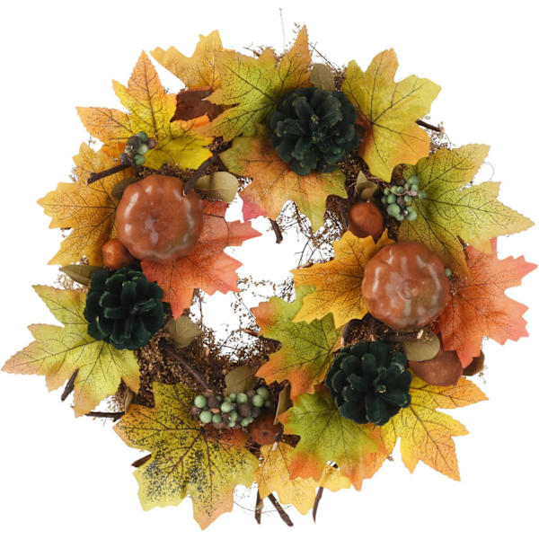 Krans Halloween Höst Orange 34 cm Orange