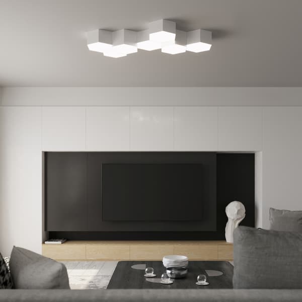 Taklampa SUNDE 13 vit White