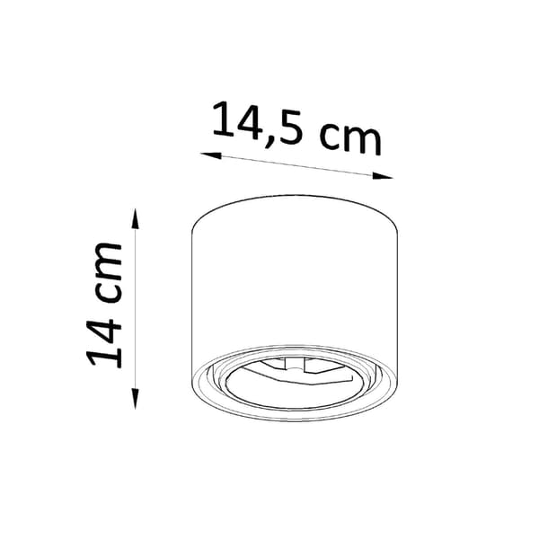 Vägglampa keramik KALU Vit