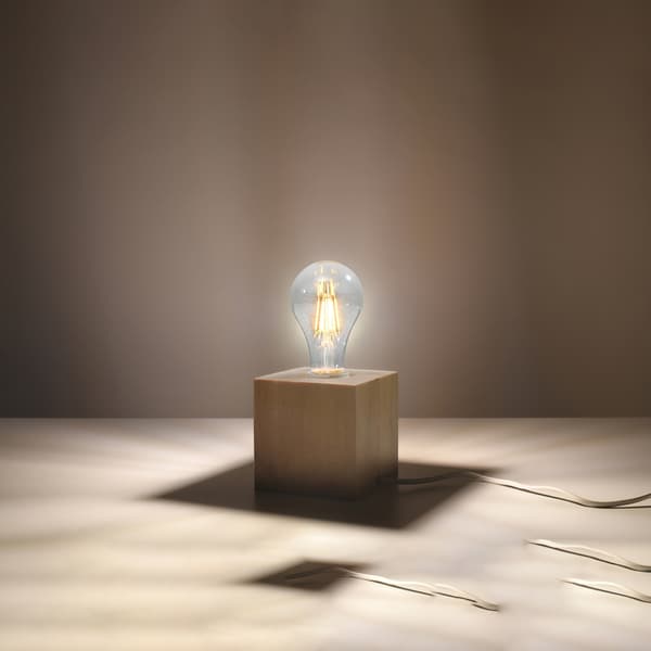 Bordslampa ARIZ trä Brown