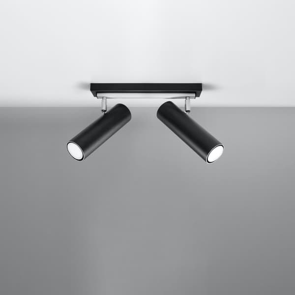 Taklampa DIREZIONE 2 svart Black