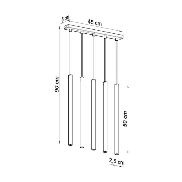 Pendellampa PASTELO 5 vit White