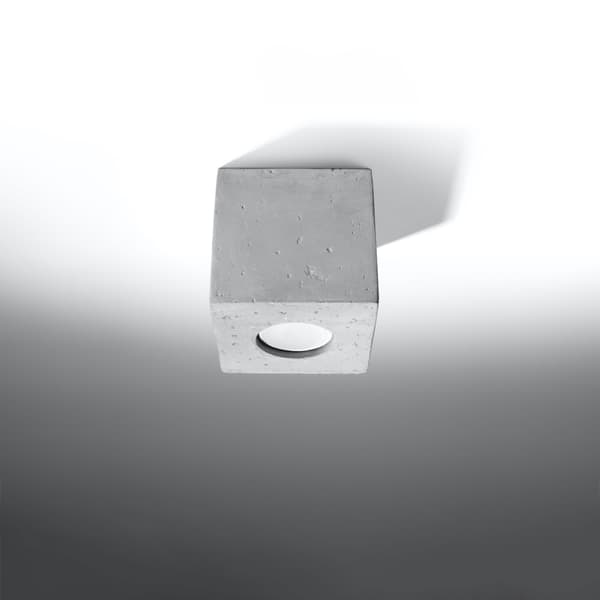 Taklampa QUAD betong Grey
