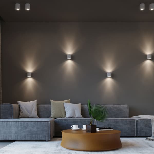 Taklampa ORBIS betong Grey