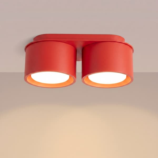 Taklampa MODO 2 röd Gx53 Red