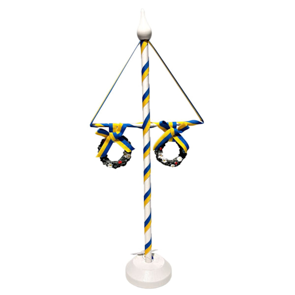 Midsommerstang Træ / poly 37 cm White