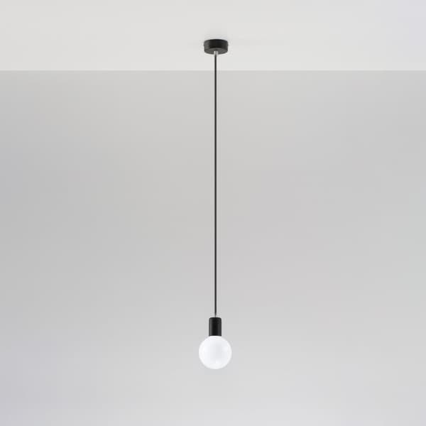 Taklampa EDISON svart Black