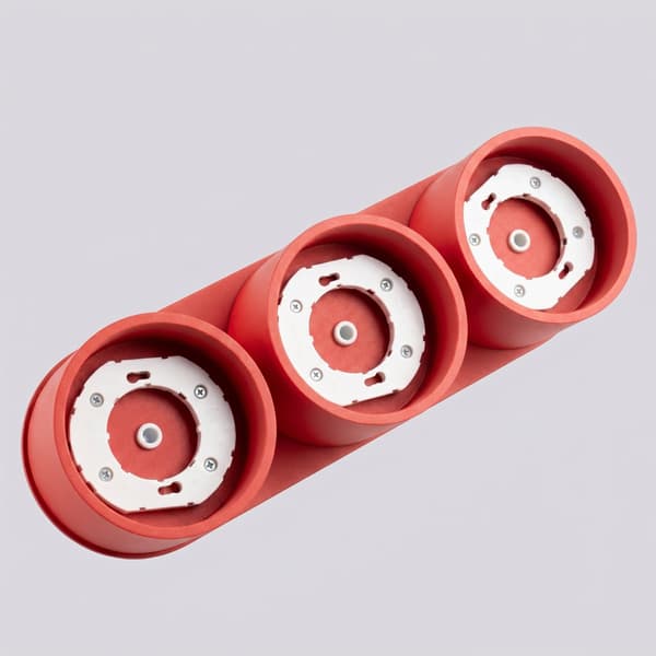 Taklampa MODO 3 röd Gx53 Red