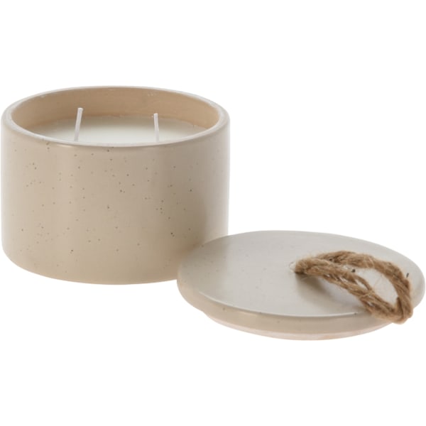 Ljus Brun Keramikburk med lock Brown