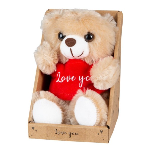 Bamsebjørn Love you Bamse Teddybjørn Beige