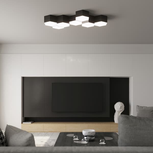 Taklampa SUNDE 15 svart Black