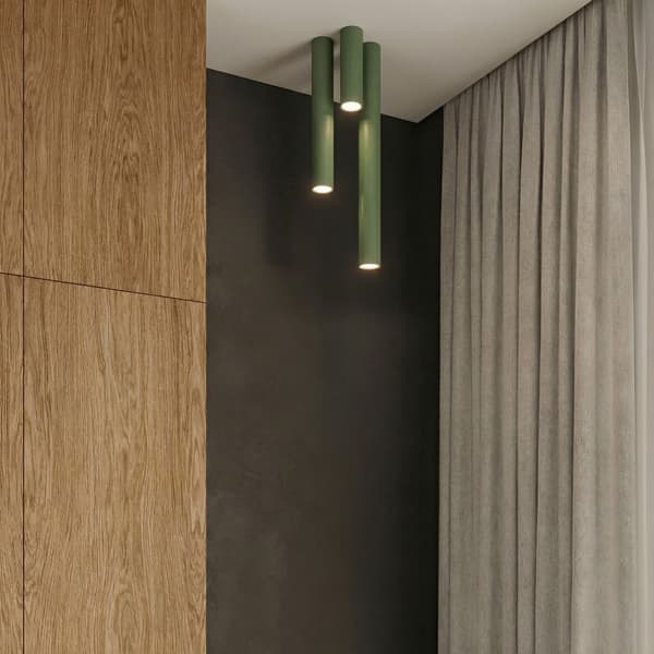 Taklampa LAGOS 10 olivgrön Green