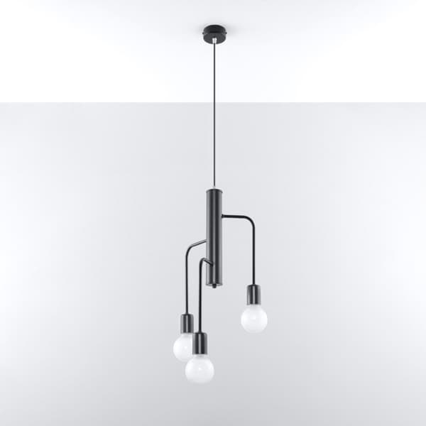 Ljuskrona DUOMO 3M Black