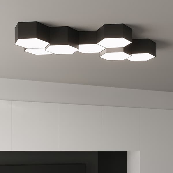 Taklampa SUNDE 13 svart Black