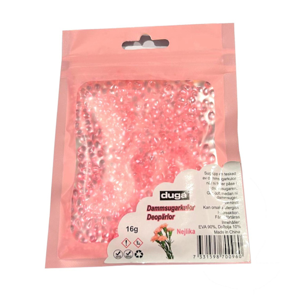 Dammsugarkulor Deopärlor Doft Nejlika Pink