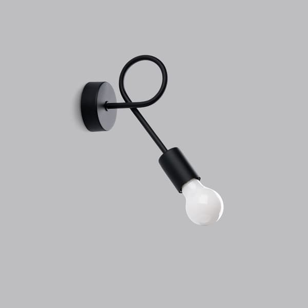 Vägglampa LEVAR svart Black