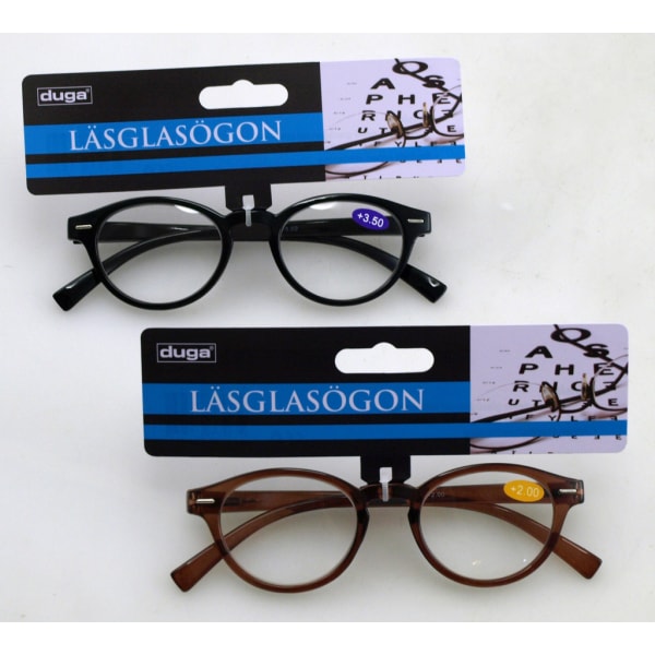 Læsebriller Duga +2,00 Sort Black 2,00