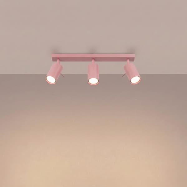Taklampa RING 3L rosa Rosa