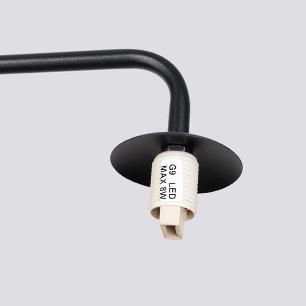 Vägglampa ASTRAL 1 svart Black
