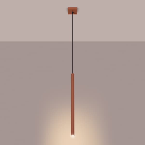 Taklampa PASTELO 1 röd ockra Red
