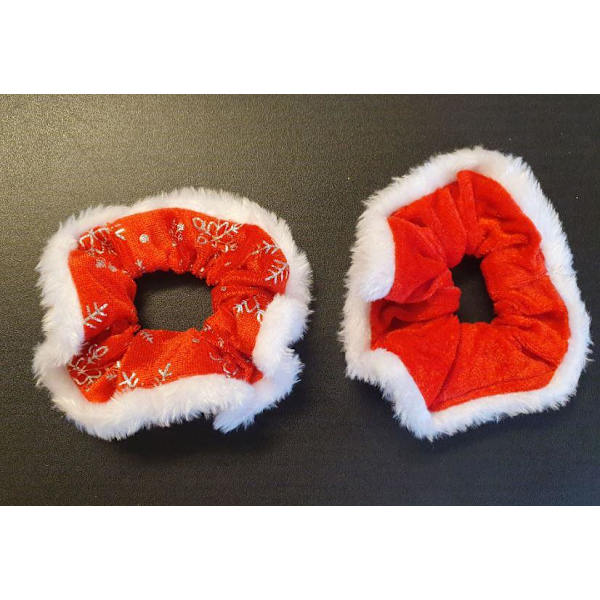 Hårband Snodd Jul röd/vit 2-pack Red