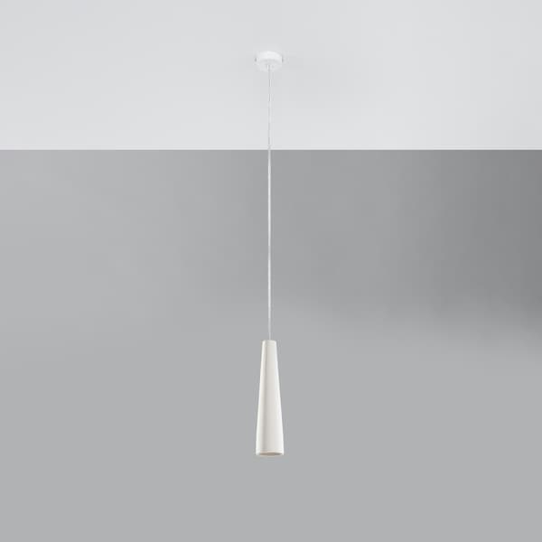 Keramisk hängande lampa ELECTRA White