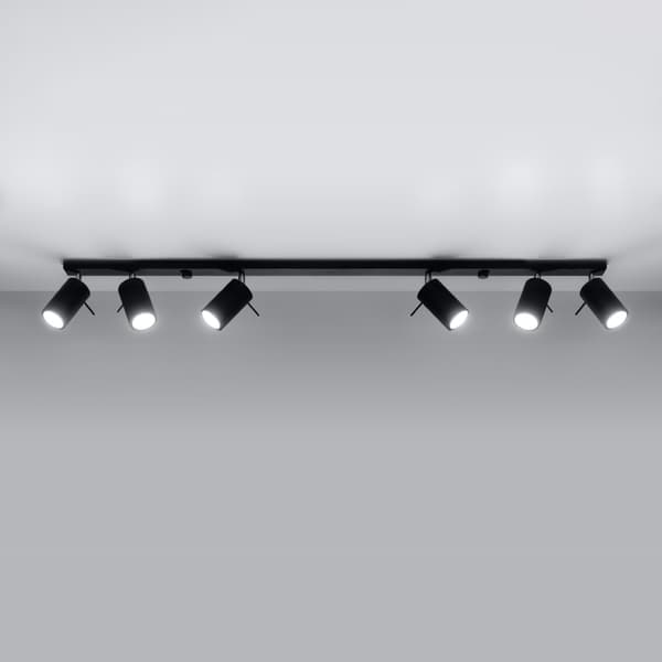 Taklampa RING 6L svart Black