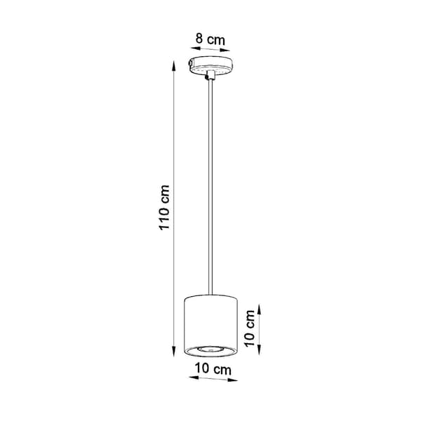 Pendel lampa ORBIS 1 grå Grey