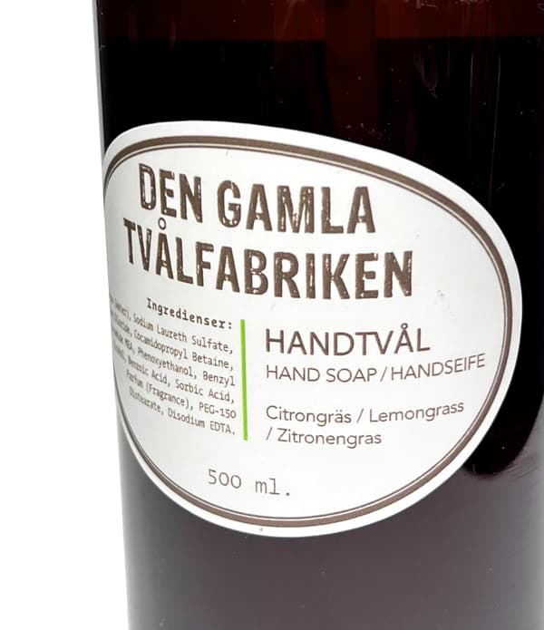 Saippua pumpulla sitruunaruoho sitruunaruoho 500ml Brown