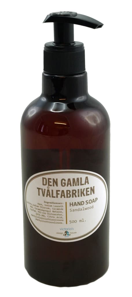 Tvål med pump sandalwood 500ml Brun