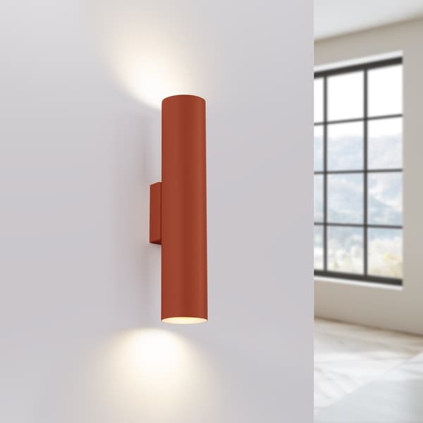 Vägglampa LAGOS 2 röd ockra Red