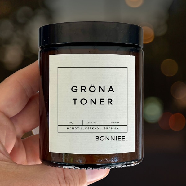 Bonniee Doftljus Gröna Toner 150 gram Multicolor
