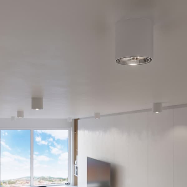 Taklampa TIUBE vit White