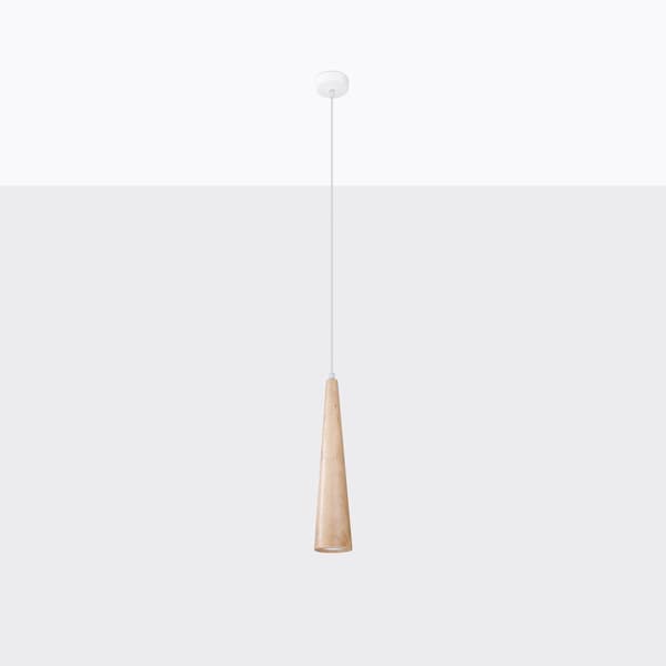 Pendel lampa SULA 1 naturträ Brown