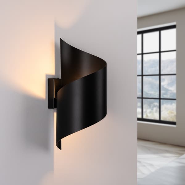 Vägglampa TALASSA svart Black