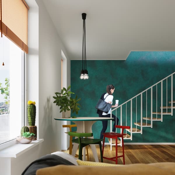 Pendel lampa DIEGO 3 svart Black