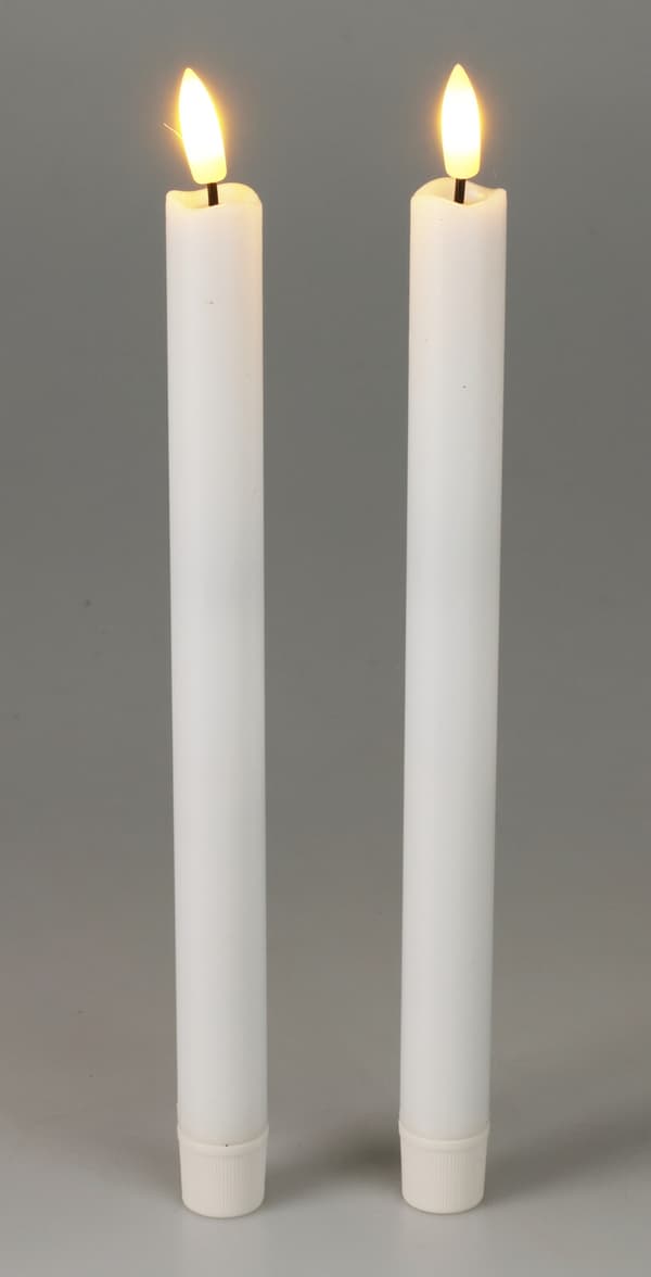 Ljus 2-pack LED Vita 25 cm Vit