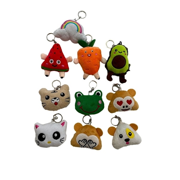Nyckelring Mjukis Morot MultiColor Morot