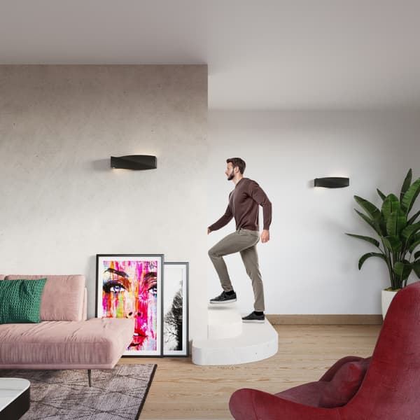 Vägglampa keramik SIGMA svart Black