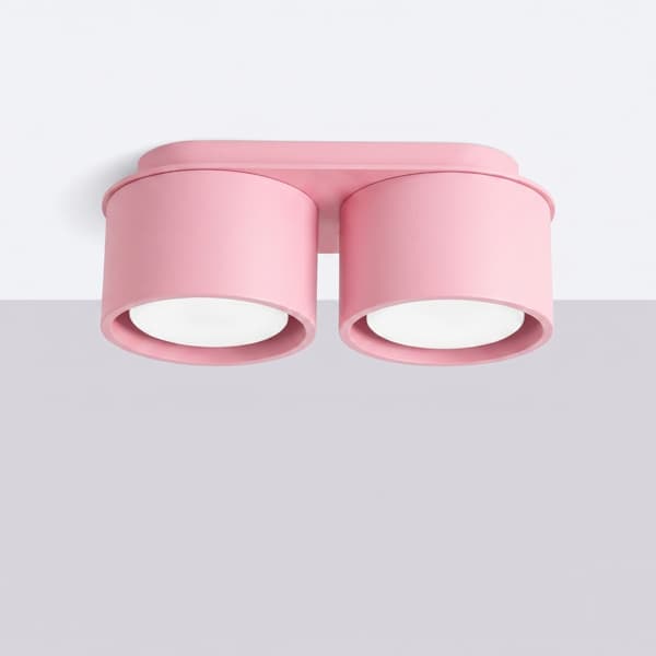 Taklampa MODO 2 rosa Gx53 Pink