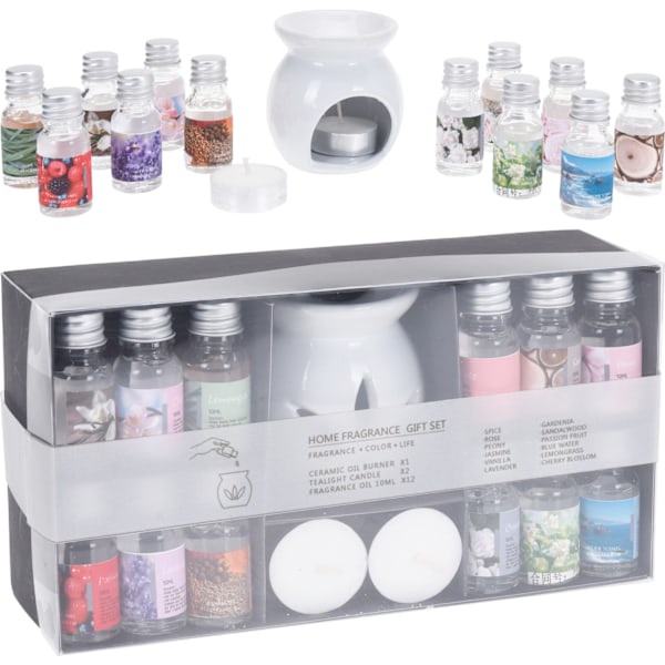 Aromaset Doftoljor Vit Presentset 15-set White